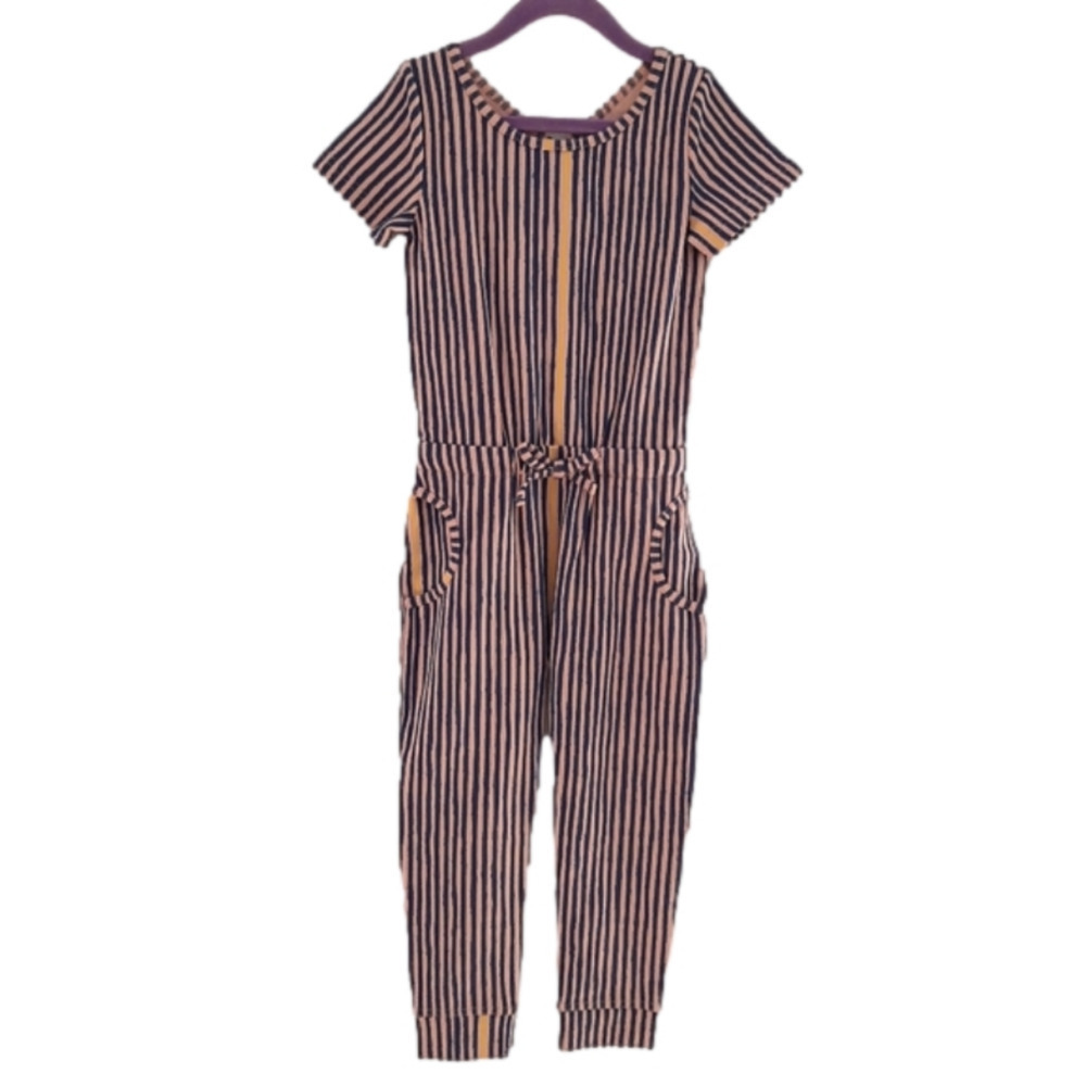 Peekaboo Beans Striped Jumpsuit size 4